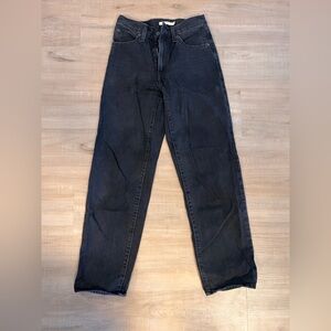 Levi's Women's Black Baggy Straight Leg Jeans
